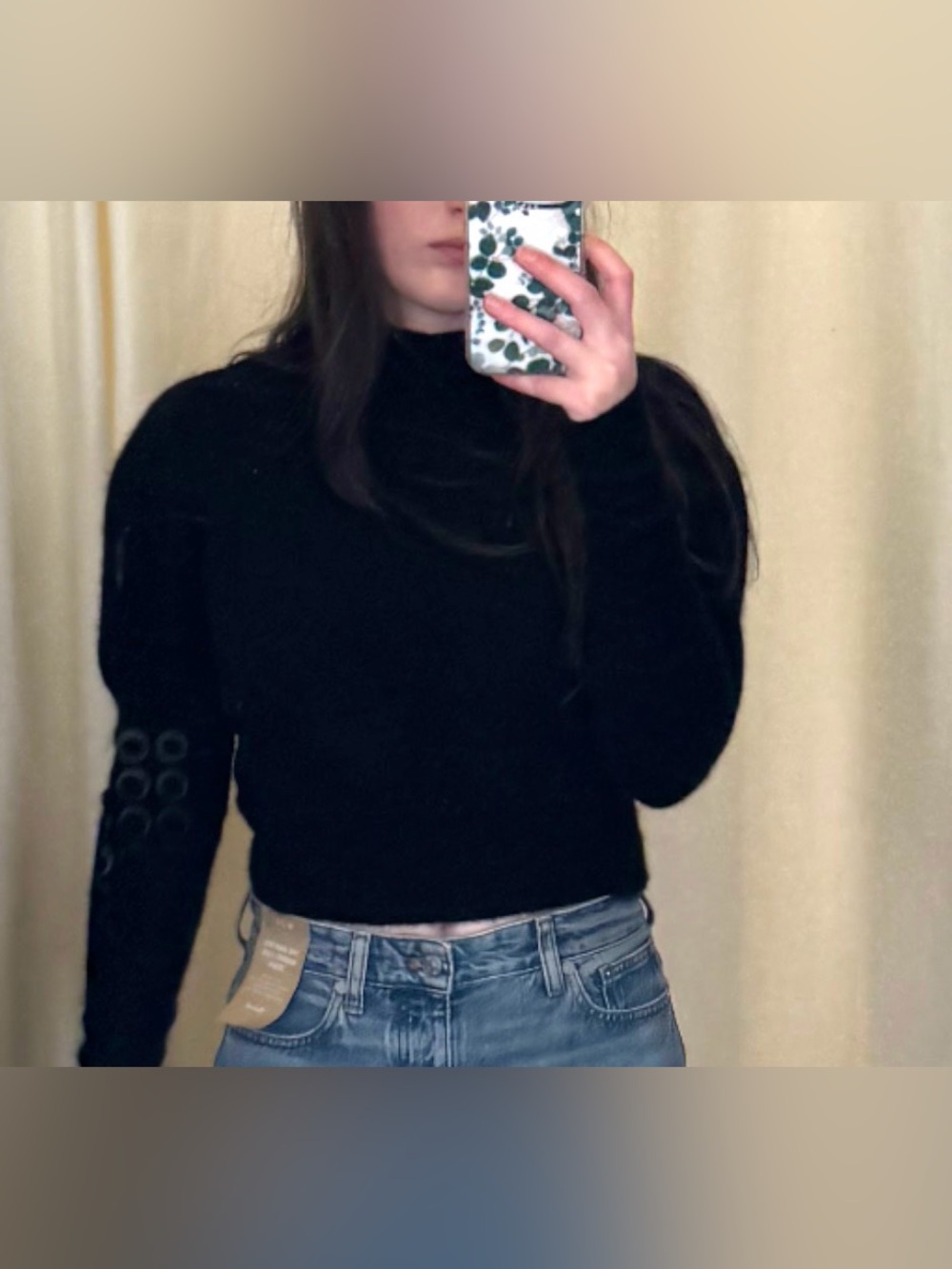 Madewell Black Mock Neck Sweater